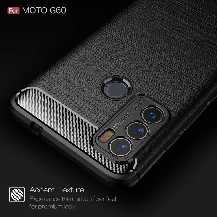 Противоударный чехол бампер для Motorola Moto G60 / Moto G40 Fusion iPaky Carbon Fiber Black (Черный) Противоударный чехол бампер для Motorola Moto G60 / Moto G40 Fusion iPaky Carbon Fiber Black (Черный)