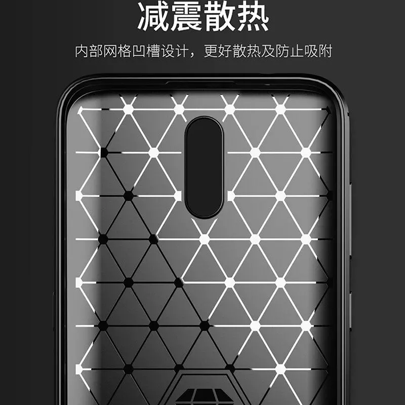 Противоударный чехол бампер для Nokia C01 Plus iPaky Carbon Fiber Blue (Синий)