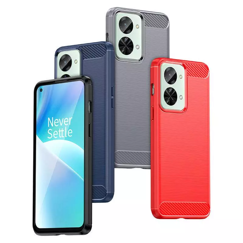Противоударный чехол бампер для OnePlus Nord N300 iPaky Carbon Fiber Black (Черный)