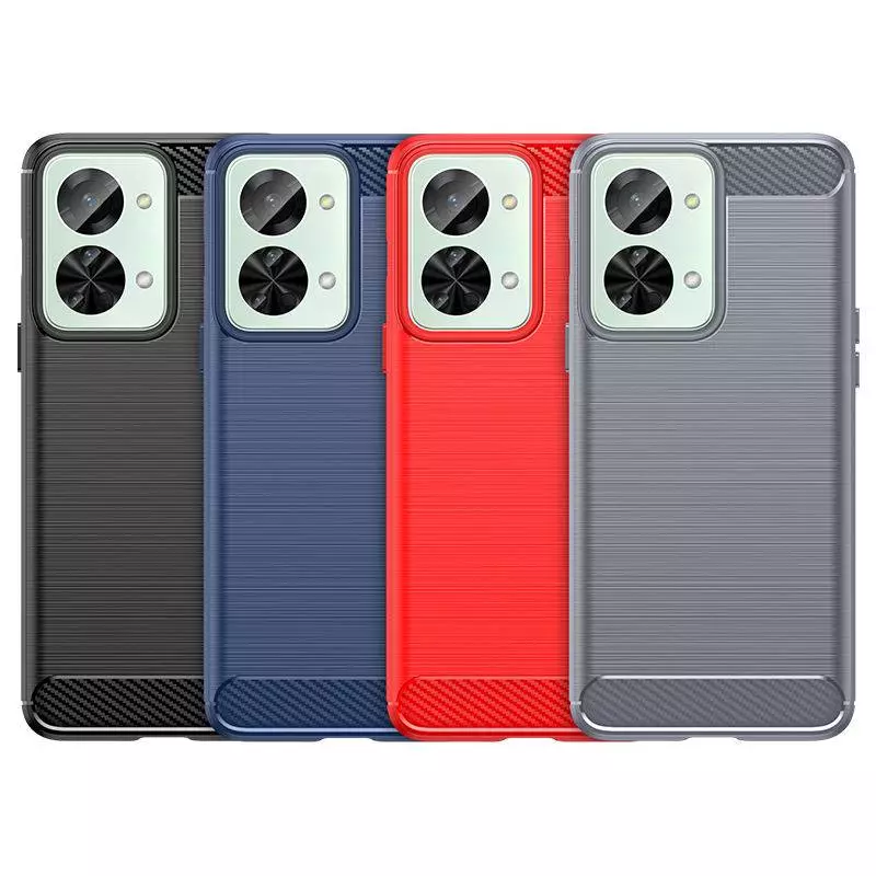 Противоударный чехол бампер для OnePlus Nord N300 iPaky Carbon Fiber Black (Черный)