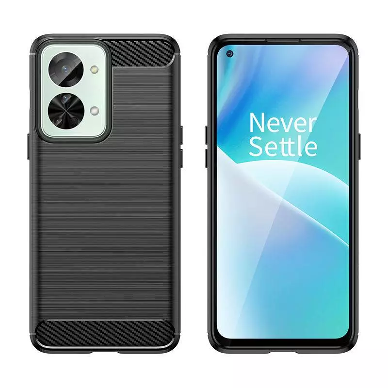 Противоударный чехол бампер для OnePlus Nord N300 iPaky Carbon Fiber Black (Черный)