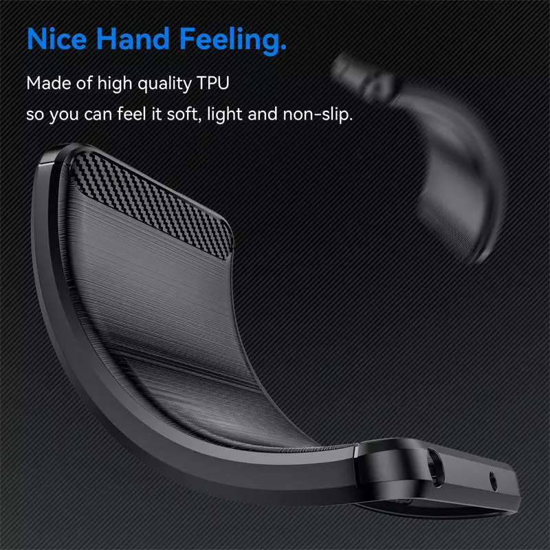 Противоударный чехол бампер для OnePlus Nord N300 iPaky Carbon Fiber Black (Черный)