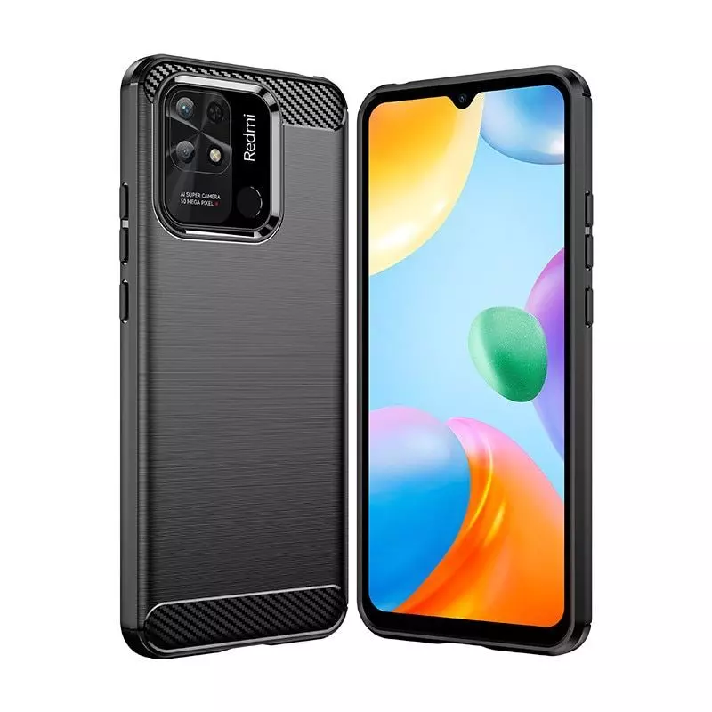Протиударний чохол бампер для Realme Narzo 50A 5G iPaky Carbon Fiber Black (Чорний) Протиударний чохол бампер для Realme Narzo 50A 5G iPaky Carbon Fiber Black (Чорний)