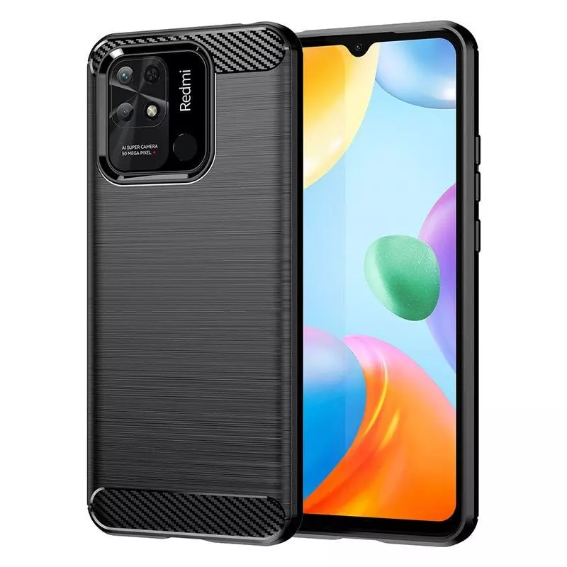 Протиударний чохол бампер для Realme Narzo 50A 5G iPaky Carbon Fiber Black (Чорний) Протиударний чохол бампер для Realme Narzo 50A 5G iPaky Carbon Fiber Black (Чорний)