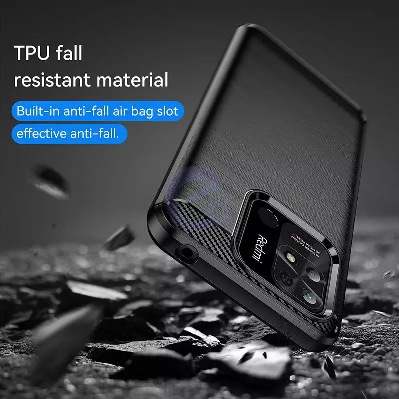 Противоударный чехол бампер для Realme V15 iPaky Carbon Fiber Grey (Серый)