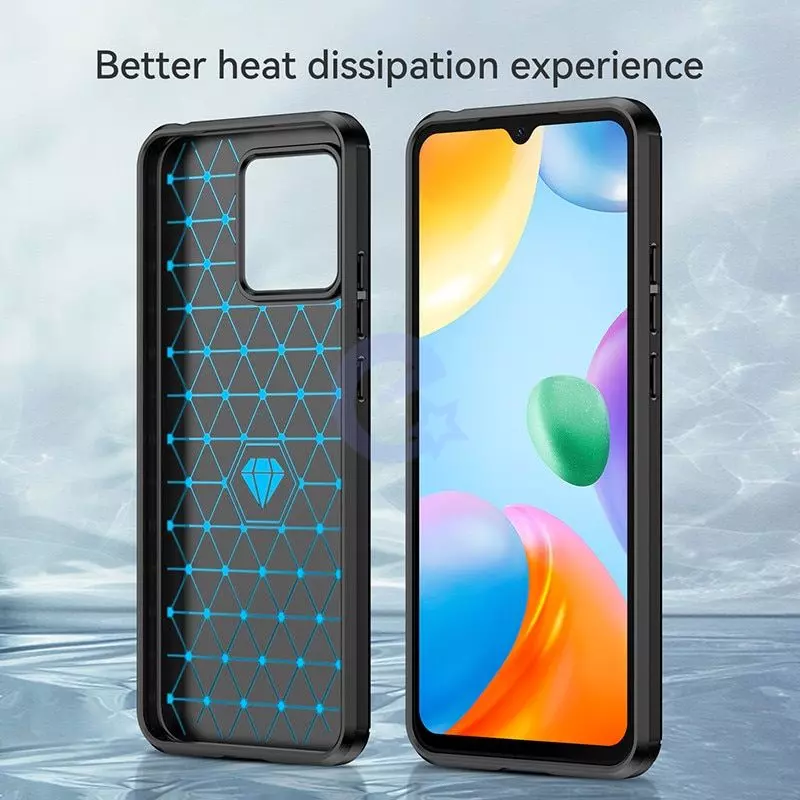Противоударный чехол бампер для Realme V15 iPaky Carbon Fiber Grey (Серый)