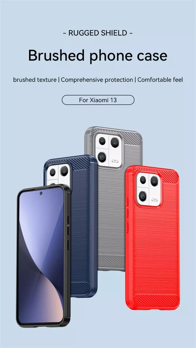 Противоударный чехол бампер для Xiaomi 13 Pro iPaky Carbon Fiber Grey (Серый) Противоударный чехол бампер для Xiaomi 13 Pro iPaky Carbon Fiber Grey (Серый)