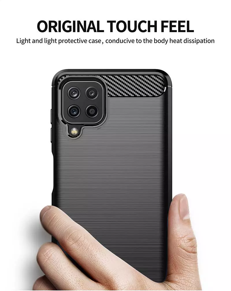 Протиударний чохол бампер для Samsung Galaxy M33 iPaky Carbon Fiber Blue (Синій)