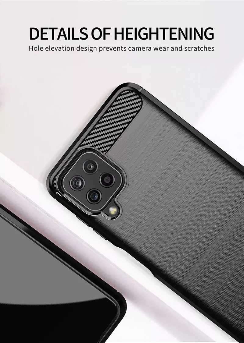 Противоударный чехол бампер для Samsung Galaxy A22 5G iPaky Carbon Fiber Red (Красный) Противоударный чехол бампер для Samsung Galaxy A22 5G iPaky Carbon Fiber Red (Красный)