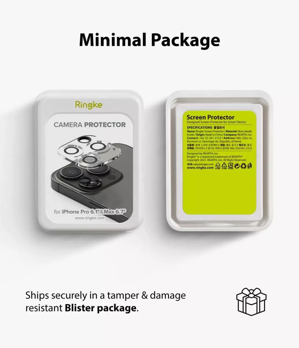 Захисне скло для камери для Ringke Camera Glass iPhone 13 Pro / iPhone 13 Pro Max Transparent (Прозорий) C1G022