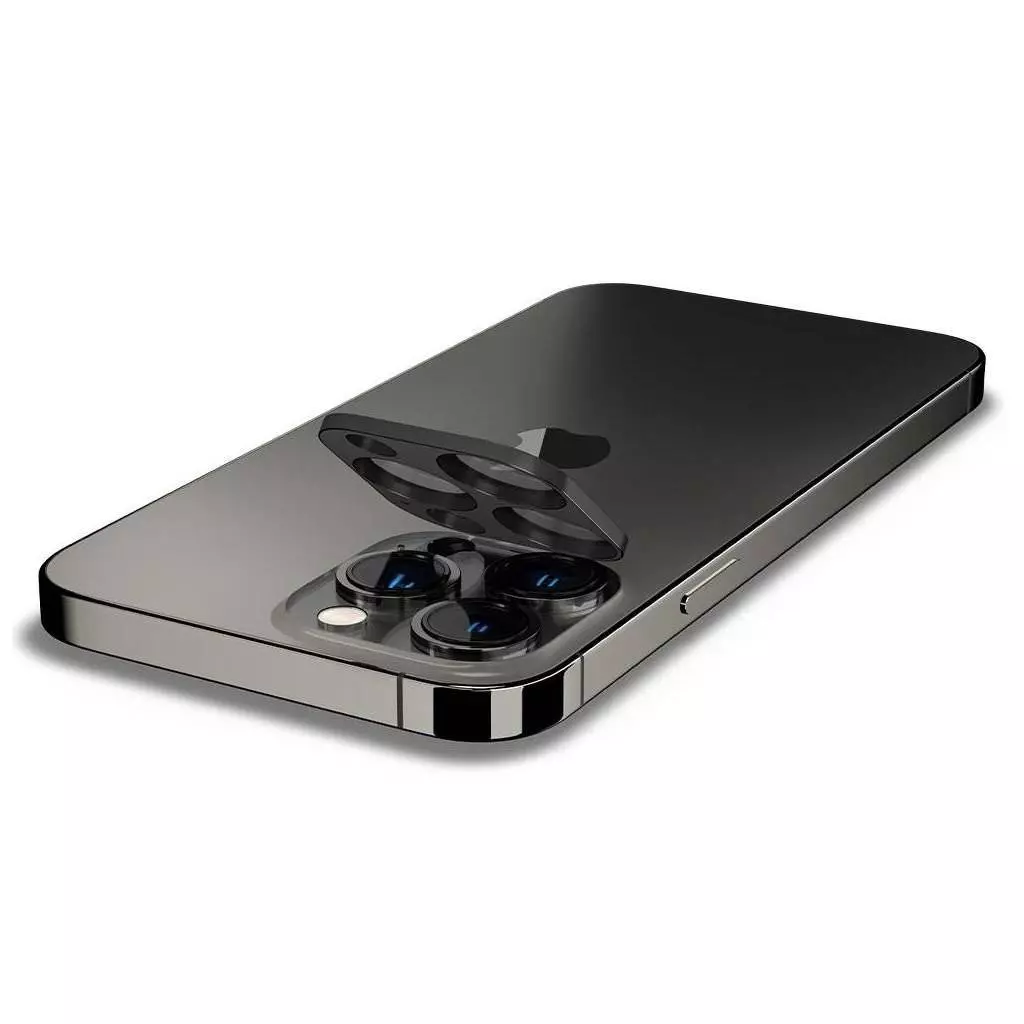 Защитное стекло для камеры Spigen Optik Lens Protector (2 шт. в комплекте) для iPhone 13 Pro / iPhone 13 Pro Max Graphite (Графитовый) AGL04035