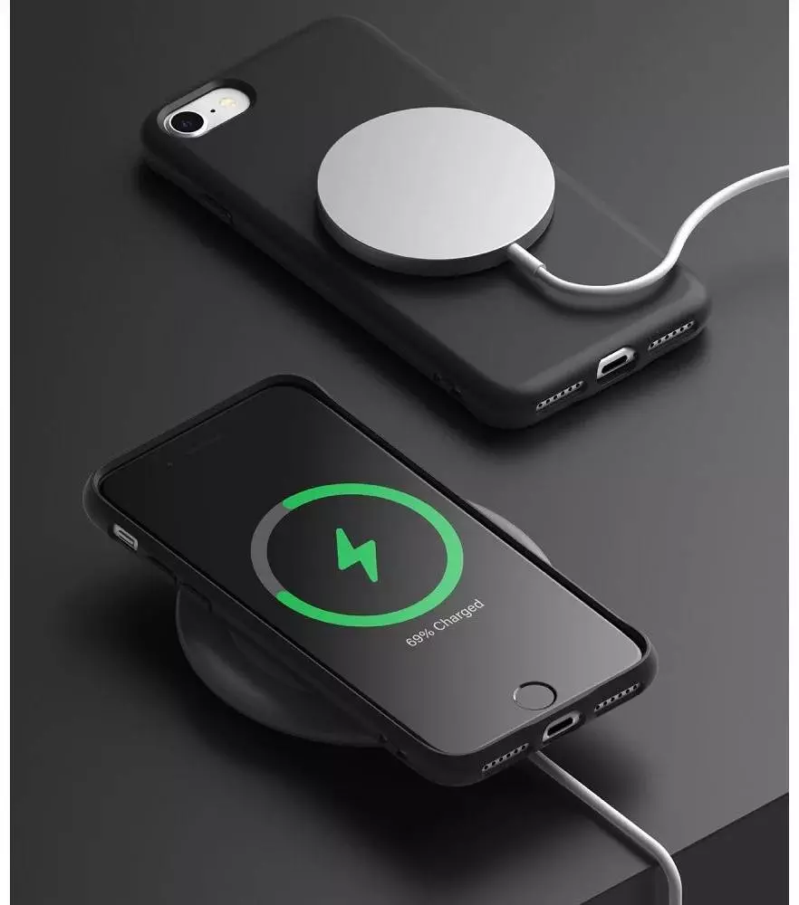 Противоударный чехол бампер Ringke Air S для iPhone 7 / iPhone 8 / iPhone SE 2020 / iPhone SE 2022 Black (Черный)