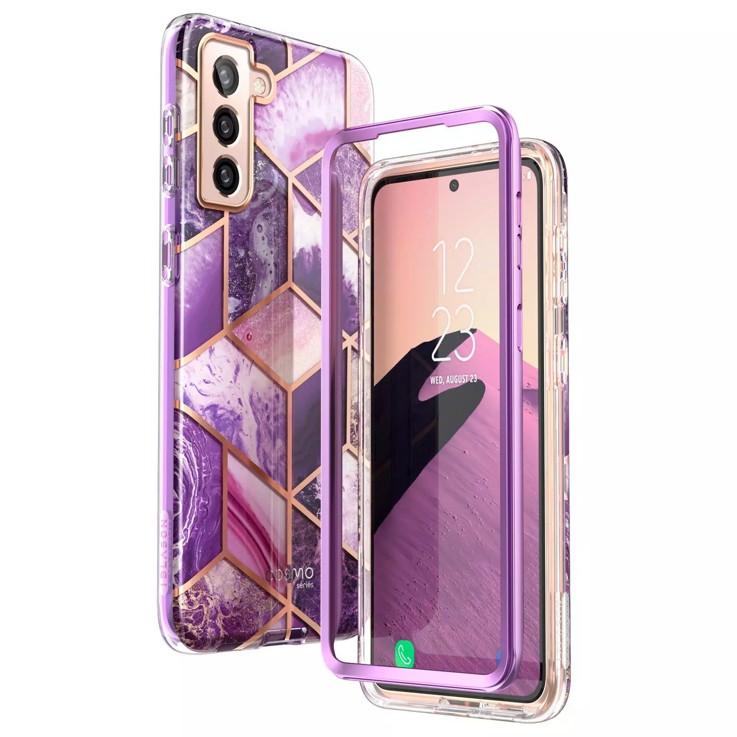 Противоударный чехол бампер i-Blason Cosmo для Samsung Galaxy S22 Plus Purple (Пурпурный)