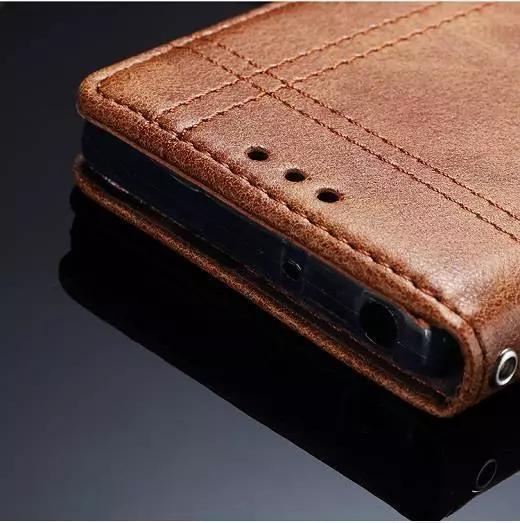 Чехол книжка для Infinix Note 10 Pro idools Retro Brown (Коричневый)