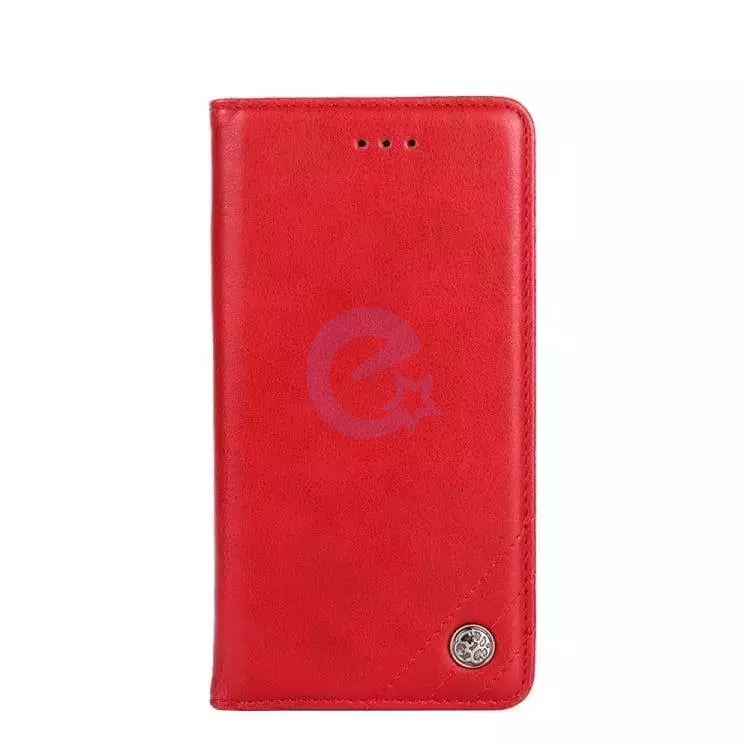 Чехол книжка для OnePlus 11 idools Retro Red (Красный)