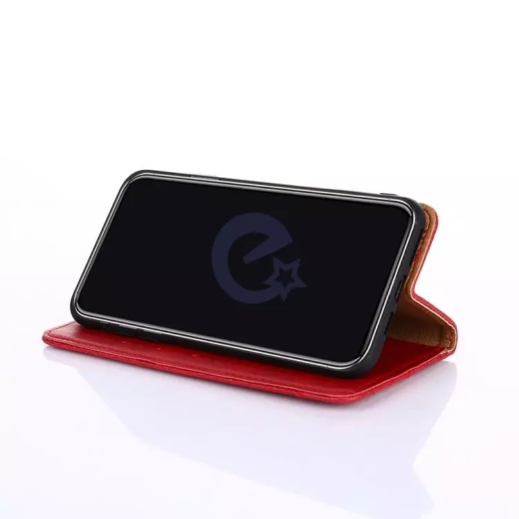 Чехол книжка для Realme Q3i 5G idools Retro Red (Красный)
