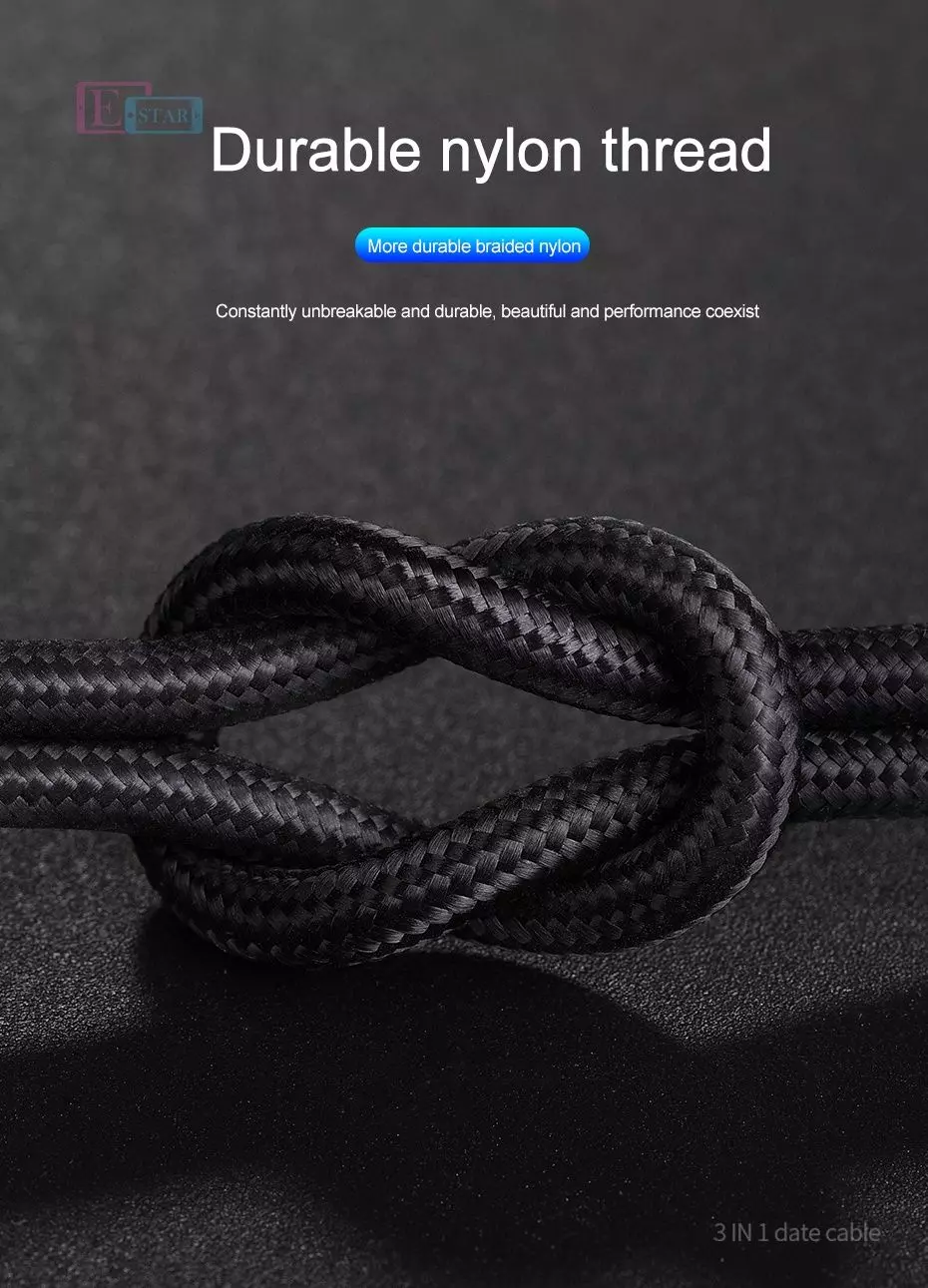 Кабель для заряджання Hoco X26 3 в 1 Three In One Speed Кабель для заряджання Hoco X26 3 в 1 Three In One Speed