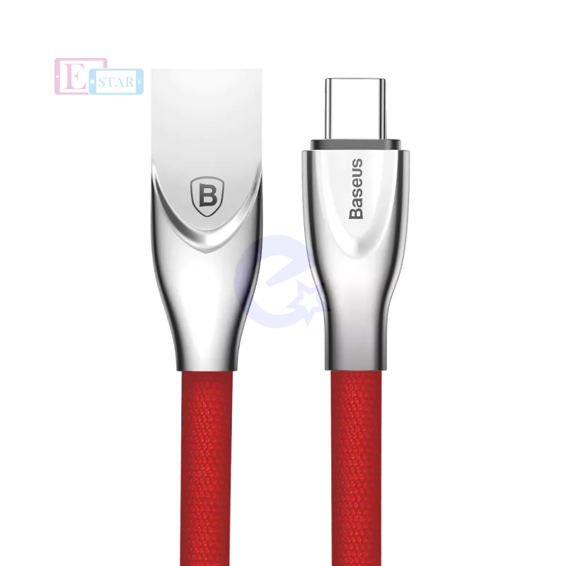 Кабель для зарядки и передачи данных Baseus Zinc Fabric Cloth Weaving Cable USB для планшетов и смартфонов Red (Красный)