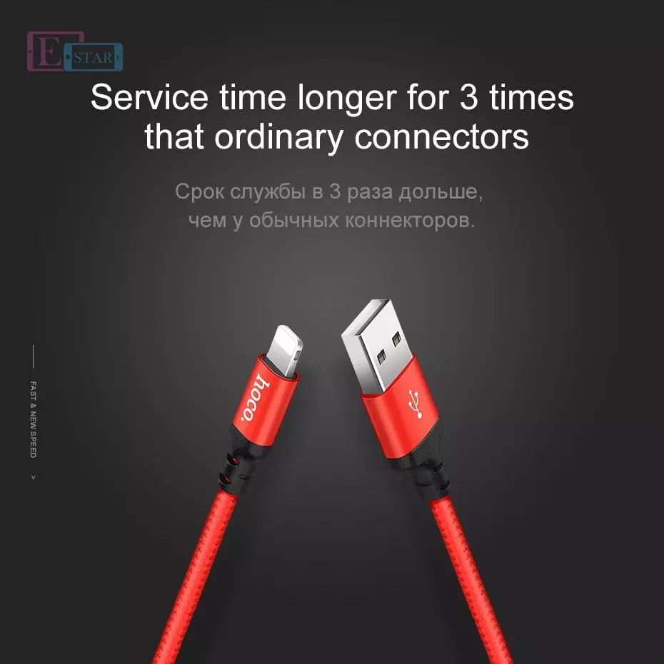 Кабель для зарядки и передачи данных Hoco X14 Times Speed Type-C 1 м Black/Red (Черный/Красный) Кабель для зарядки и передачи данных Hoco X14 Times Speed Type-C 1 м Black/Red (Черный/Красный)