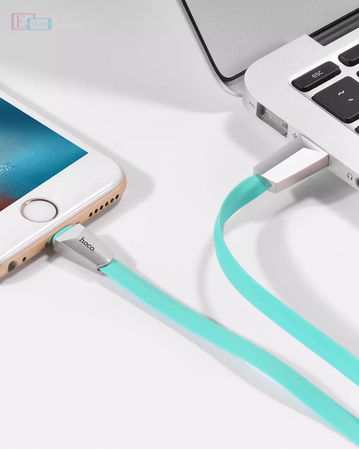 Кабель для зарядки и передачи данных Hoco X4 Zinc Alloy Lightning White (Белый) Кабель для зарядки и передачи данных Hoco X4 Zinc Alloy Lightning White (Белый)