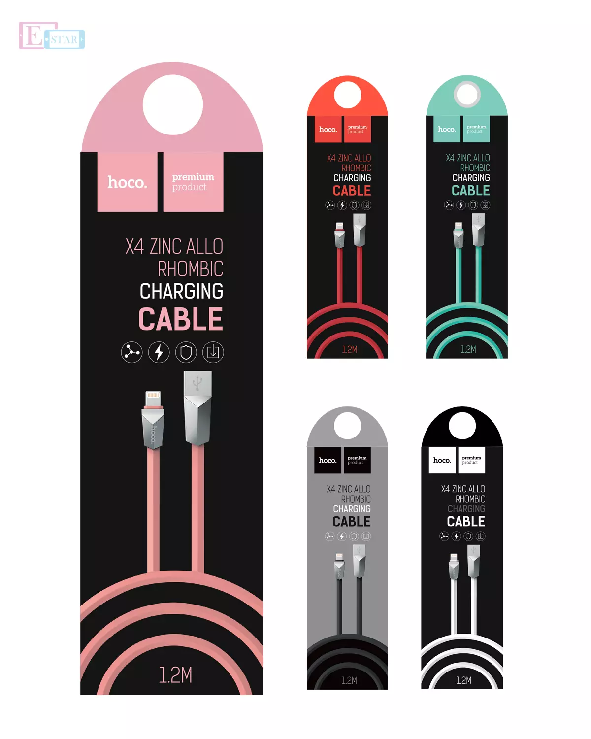 Кабель для зарядки и передачи данных Hoco X4 Zinc Alloy Lightning White (Белый) Кабель для зарядки и передачи данных Hoco X4 Zinc Alloy Lightning White (Белый)