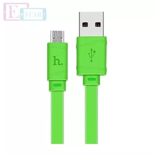 Кабель для заряджання та передачі даних Hoco X5 Micro для смартфонів 1 м Green (Зелений)