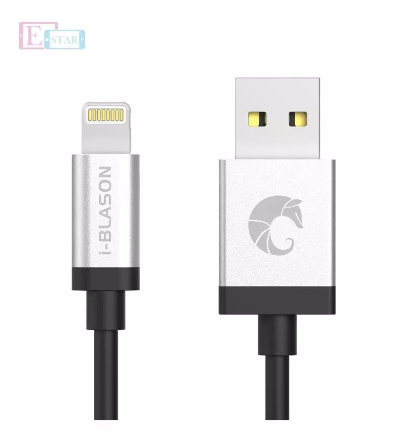 Кабель для зарядки и передачи данных I-Blason Charge and Sync Lightning Cable for Apple Devices Black (Черный) 796762320455 Кабель для зарядки и передачи данных I-Blason Charge and Sync Lightning Cable for Apple Devices Black (Черный) 796762320455