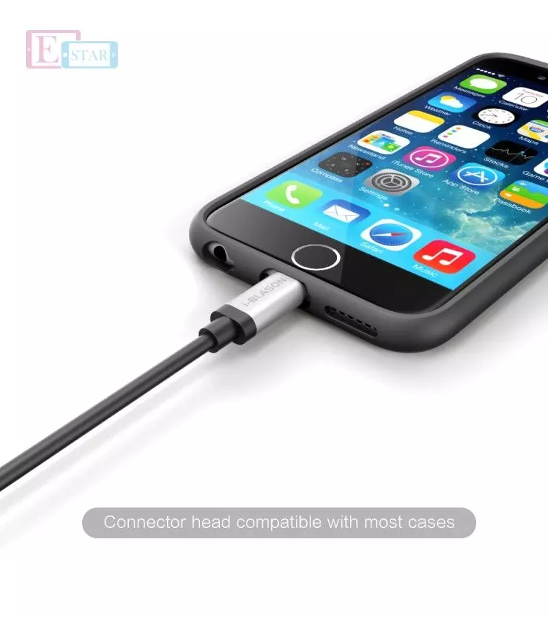 Кабель для зарядки и передачи данных I-Blason Charge and Sync Lightning Cable for Apple Devices Black (Черный) 796762320455 Кабель для зарядки и передачи данных I-Blason Charge and Sync Lightning Cable for Apple Devices Black (Черный) 796762320455