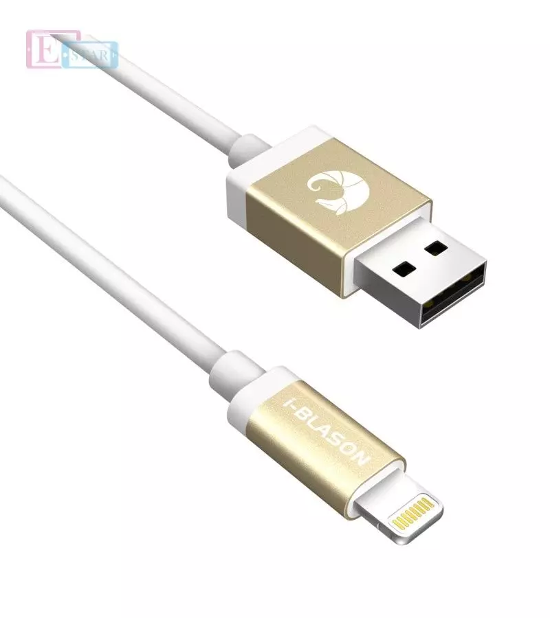Кабель для заряджання та передачі даних I-Blason Charge and Sync Lightning Cable for Apple Devices White (Білий) 796762320455 Кабель для заряджання та передачі даних I-Blason Charge and Sync Lightning Cable for Apple Devices White (Білий) 796762320455