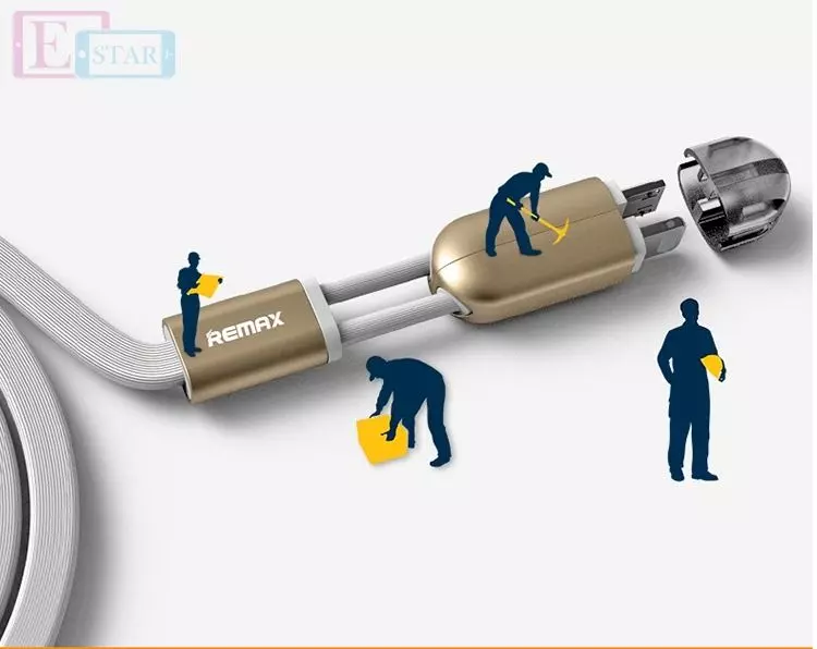 Кабель для заряджання та передачі даних Remax 2 in 1 Cable Pink (Рожевий) (RC-025t) Кабель для заряджання та передачі даних Remax 2 in 1 Cable Pink (Рожевий) (RC-025t)