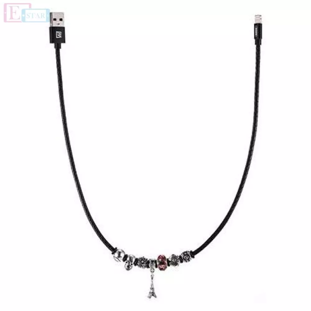 Кабель для зарядки и передачи данных Remax Jewellery Lightning 0.5m Eiffel Tower Black (Черный) RC-058i Кабель для зарядки и передачи данных Remax Jewellery Lightning 0.5m Eiffel Tower Black (Черный) RC-058i