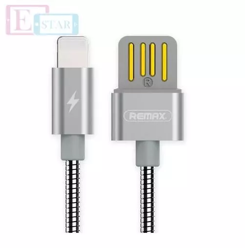 Кабель для зарядки и передачи данных Remax Metal Serpent Lightning Cable Silver (Серий) RC-080i Кабель для зарядки и передачи данных Remax Metal Serpent Lightning Cable Silver (Серий) RC-080i