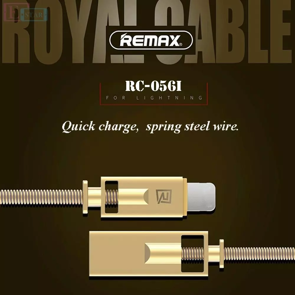 Кабель для зарядки и передачи данных Remax Royalty Lightning Cable Silver (Серебро) RC-056i Кабель для зарядки и передачи данных Remax Royalty Lightning Cable Silver (Серебро) RC-056i