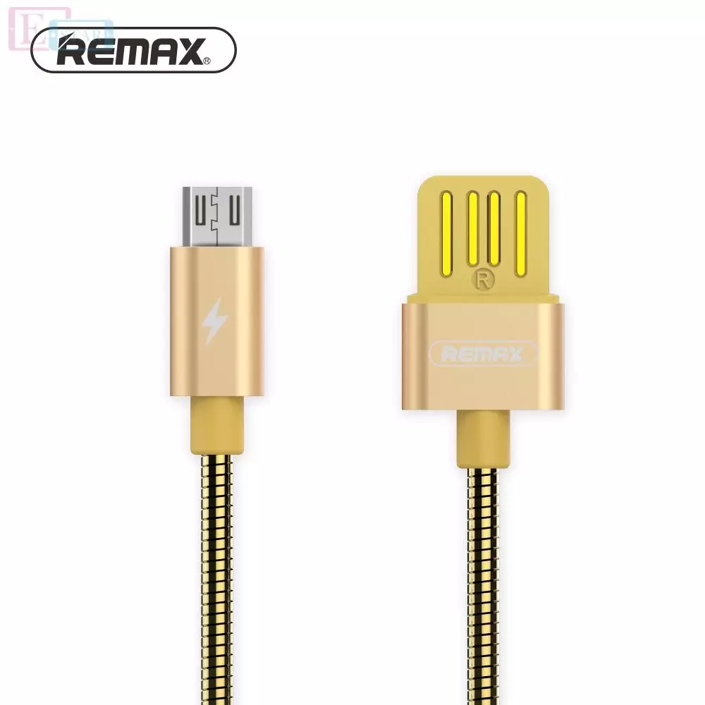 Кабель для зарядки и передачи данных Remax Serpent Micro USB Gold (Золото) RC-080m