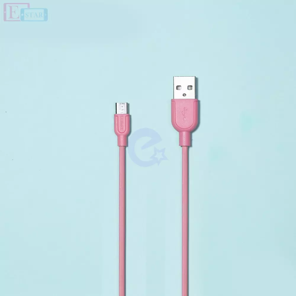 Кабель для зарядки и передачи данных Remax Souffle micro USB Cable Pink (Розовый) (RC-031m)