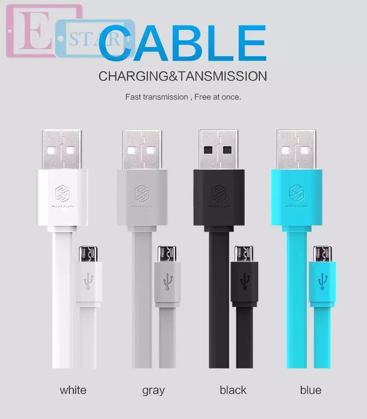 Кабель для зарядки и передачи данных USB MicroUsb Nillkin Micro USB cable для смартфонов и телефона 1,2 м Black (Черный)