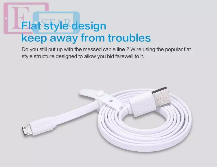 Кабель для зарядки и передачи данных USB MicroUsb Nillkin Micro USB cable для смартфонов и телефона 1,2 м White (Белый) Кабель для зарядки и передачи данных USB MicroUsb Nillkin Micro USB cable для смартфонов и телефона 1,2 м White (Белый)