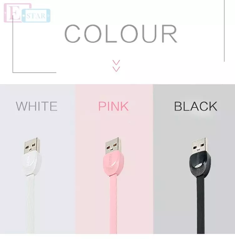 Кабель для заряджання та передачі даних USB Remax Shell Lightning Pink (Рожевий) RC-040i Кабель для заряджання та передачі даних USB Remax Shell Lightning Pink (Рожевий) RC-040i