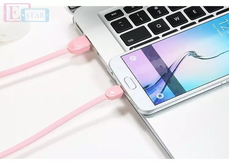 Кабель для заряджання та передачі даних USB Remax Shell Lightning Pink (Рожевий) RC-040i Кабель для заряджання та передачі даних USB Remax Shell Lightning Pink (Рожевий) RC-040i