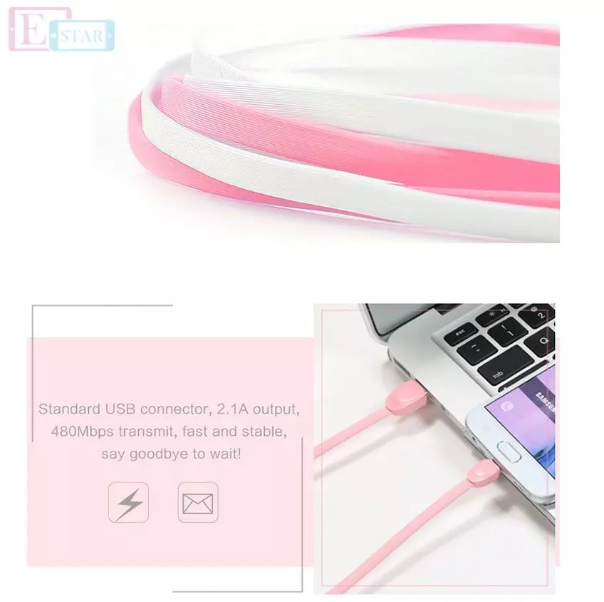 Кабель для заряджання та передачі даних USB Remax Shell Lightning Pink (Рожевий) RC-040i Кабель для заряджання та передачі даних USB Remax Shell Lightning Pink (Рожевий) RC-040i