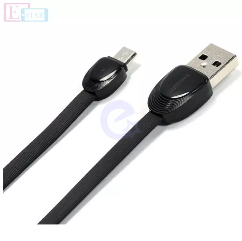 Кабель для зарядки и передачи данных USB Remax Shell micro USB Black (Черный) RC-040m