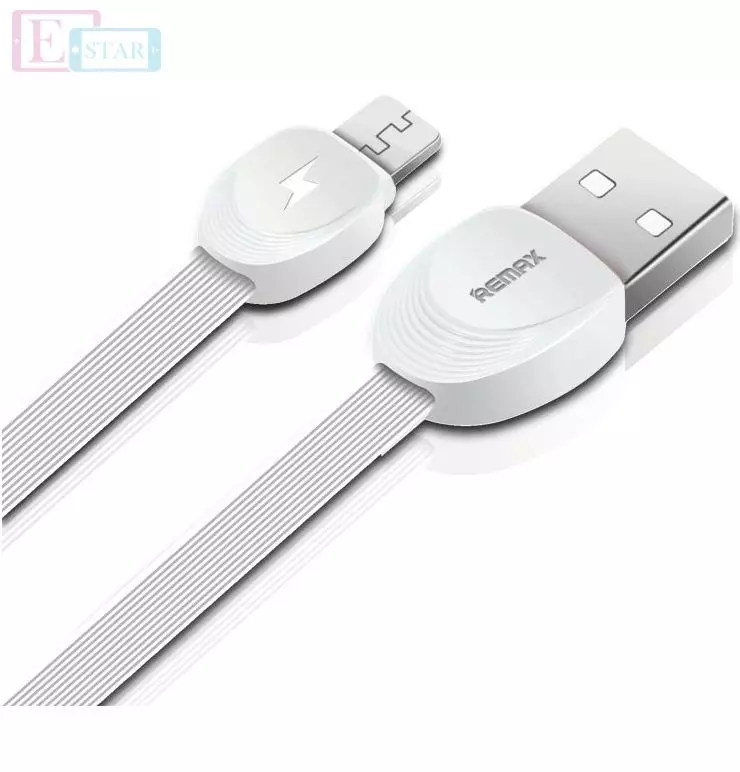 Кабель для зарядки и передачи данных USB Remax Shell micro USB White (Белый) RC-040m Кабель для зарядки и передачи данных USB Remax Shell micro USB White (Белый) RC-040m