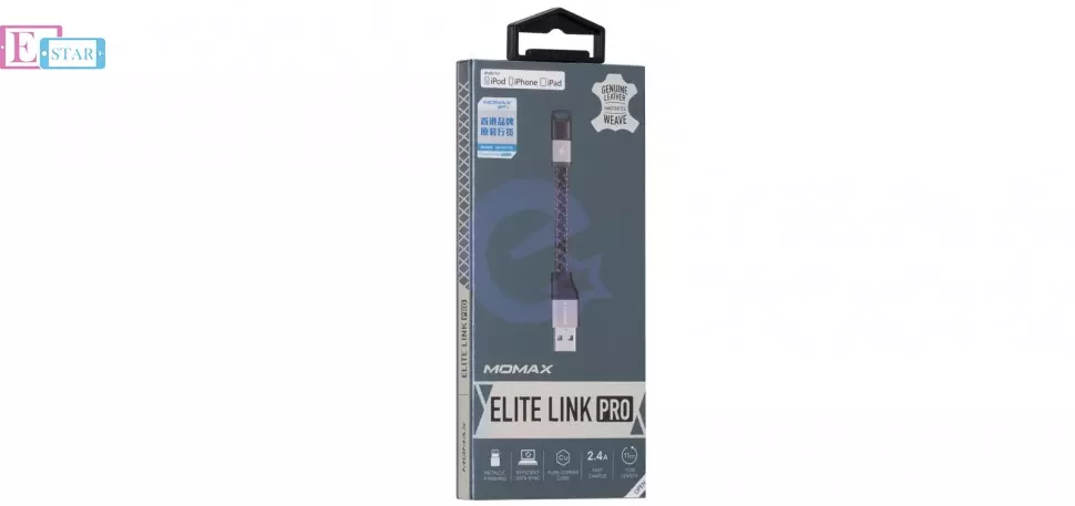 Кабель для зарядки Momax Elite-Link Pro Lightning Cable (11cm) Black (Черный) DL1