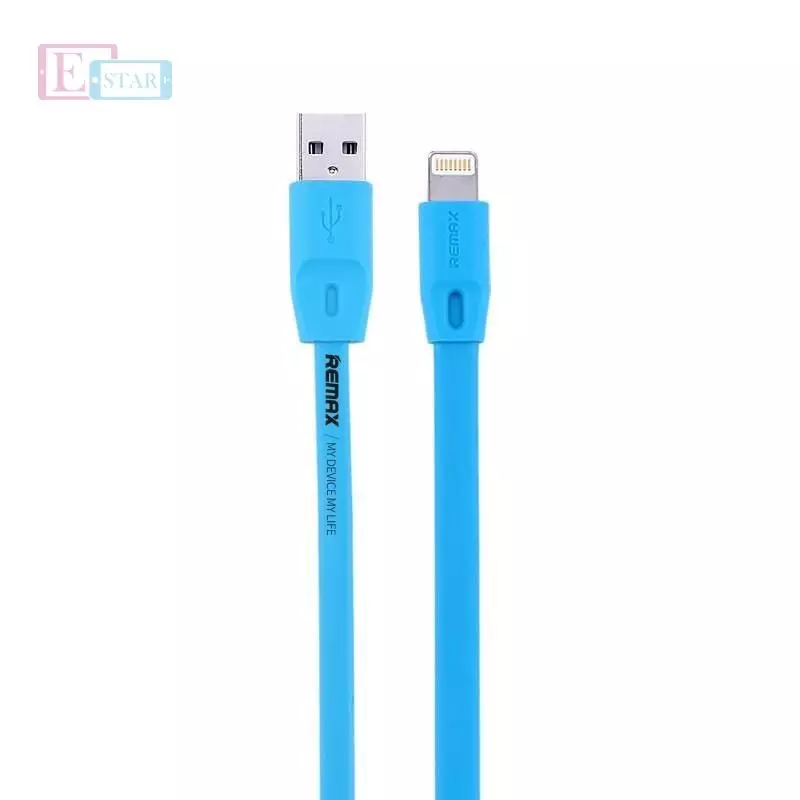 Кабель для зарядки и передачи данных Remax Full Speed Lightning 2 м для планшетов и смартфонов Blue (Синий) RC-001i Кабель для зарядки и передачи данных Remax Full Speed Lightning 2 м для планшетов и смартфонов Blue (Синий) RC-001i