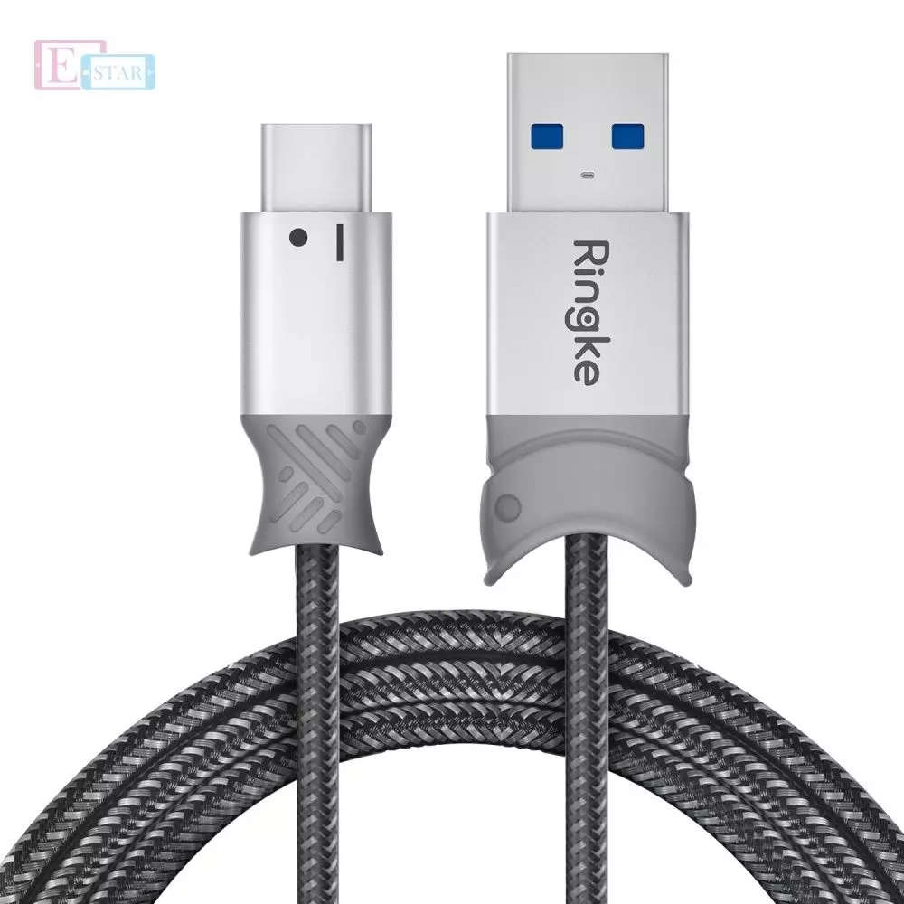 Кабель для заряджання Ringke Fish Cable C-Type Black (Чорний) Кабель для заряджання Ringke Fish Cable C-Type Black (Чорний)