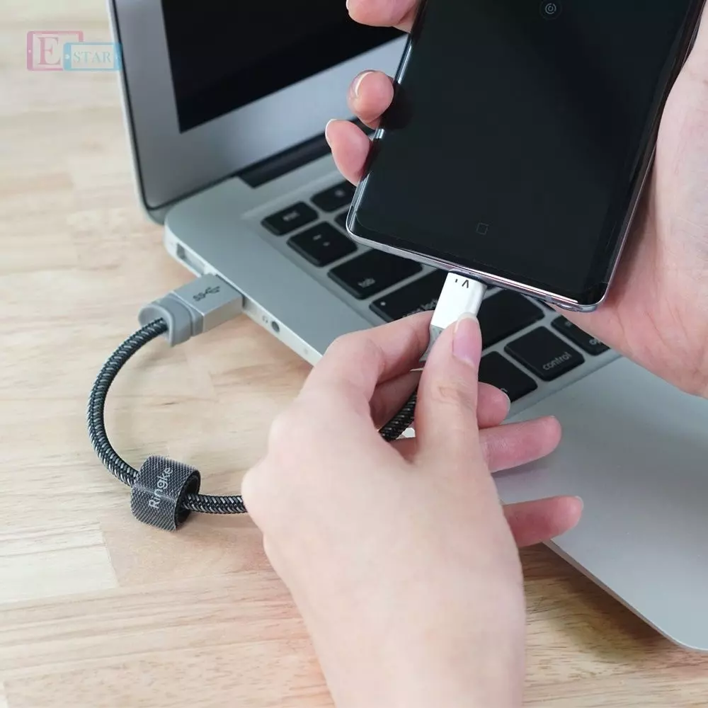 Кабель для заряджання Ringke Fish Cable C-Type Black (Чорний) Кабель для заряджання Ringke Fish Cable C-Type Black (Чорний)