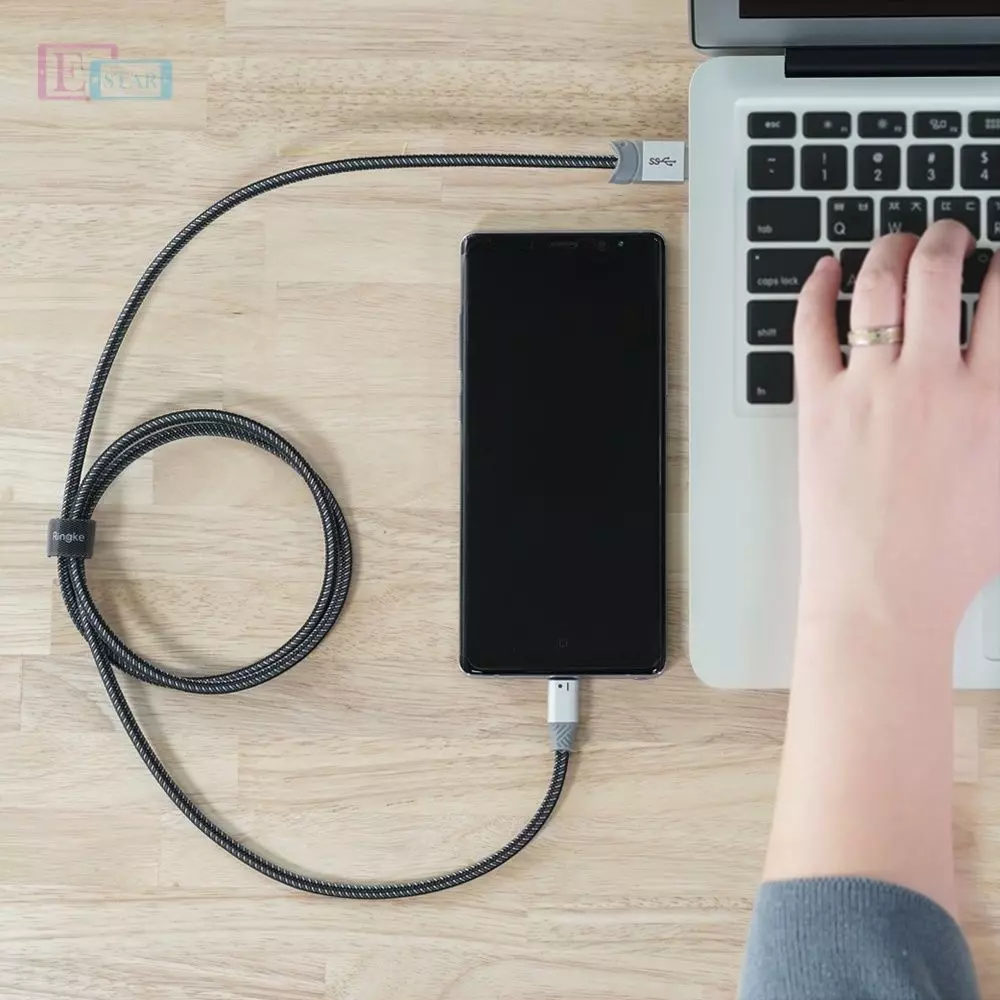 Кабель для зарядки Ringke Fish Cable USB to Lightning 1,2 m Gray (Серый) 8809550347793 Кабель для зарядки Ringke Fish Cable USB to Lightning 1,2 m Gray (Серый) 8809550347793