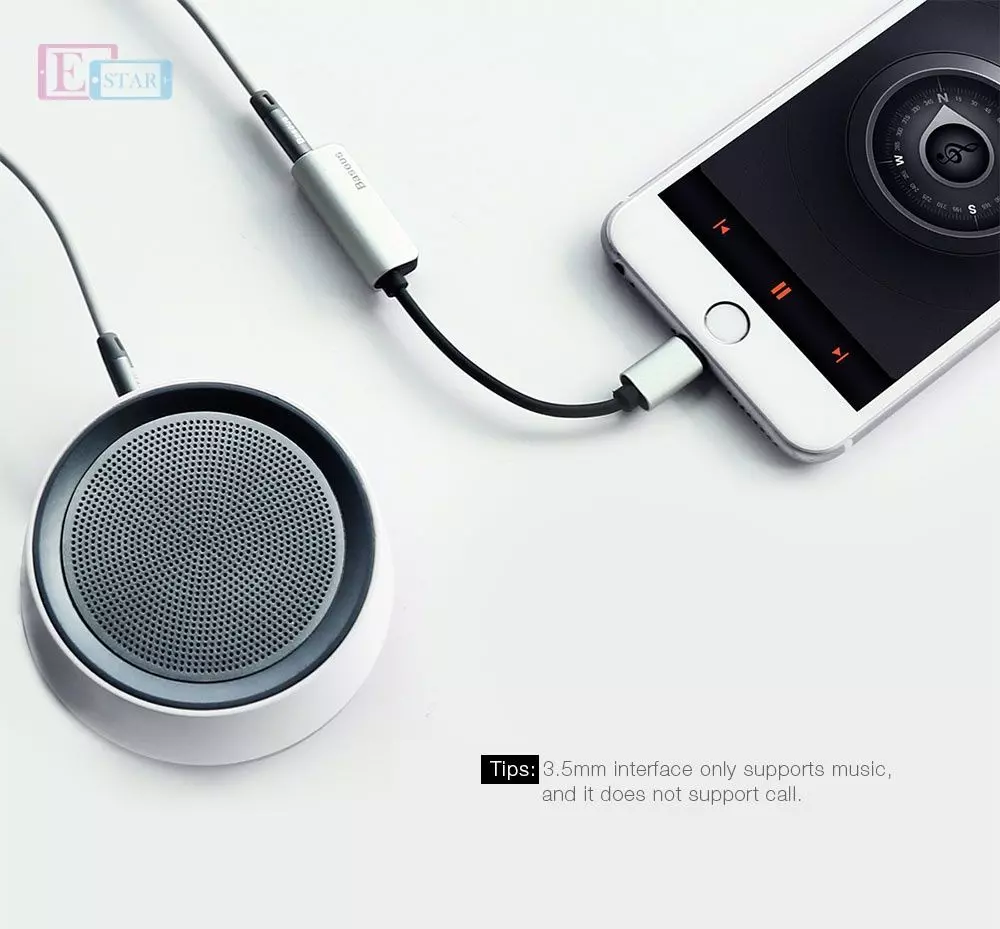 Кабель перехідник Baseus L32 Double Socket Lightning 2in1 to Jack 3.5mm / Lightining Adapter Cable Black (Чорний) CALL32-01 Кабель перехідник Baseus L32 Double Socket Lightning 2in1 to Jack 3.5mm / Lightining Adapter Cable Black (Чорний) CALL32-01