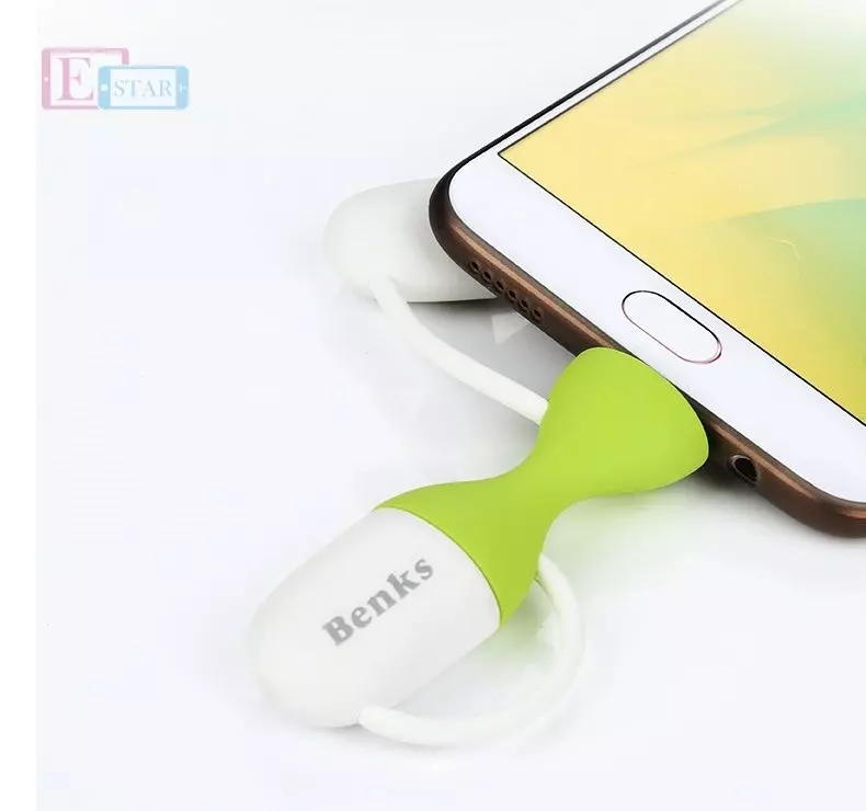 Кабель перехідник Benks Capsula D12 USB для USB Type A / Lightining / Micro USB OTG Cable Adapter для планшетів та смартфонів Green (Зелений)