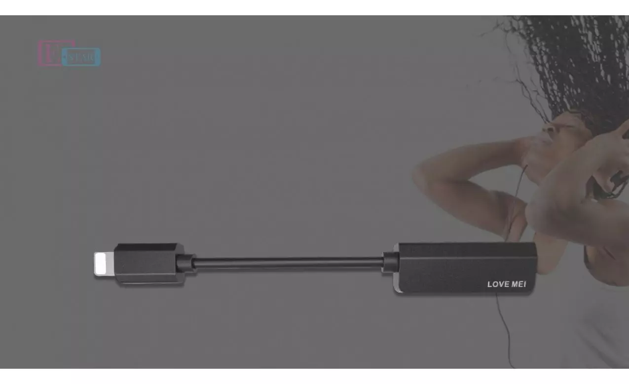 Кабель переходник Lovemei iPhone Audio Adapter Jack 3.5mm / Lightining Adapter Cable Gray (Серый) Кабель переходник Lovemei iPhone Audio Adapter Jack 3.5mm / Lightining Adapter Cable Gray (Серый)